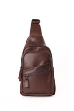 ⁦حقيبة كروس رجالي جلد طبيعي بـ3 الوان ( اسود - هافان - بني )⁩ - الصورة ⁦5⁩