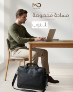 ⁦حقيبة اعمال و لاب توب  جلد عالى الجودة  بحزام كتف خامة مقاومة للماء⁩ - الصورة ⁦5⁩